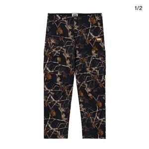 FELT men’s field cargo pants camo print loose fit streetwear skate Sz 34
